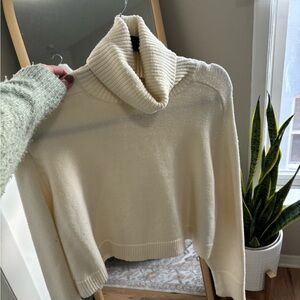 Zara Cream Cowl Neck Sweater